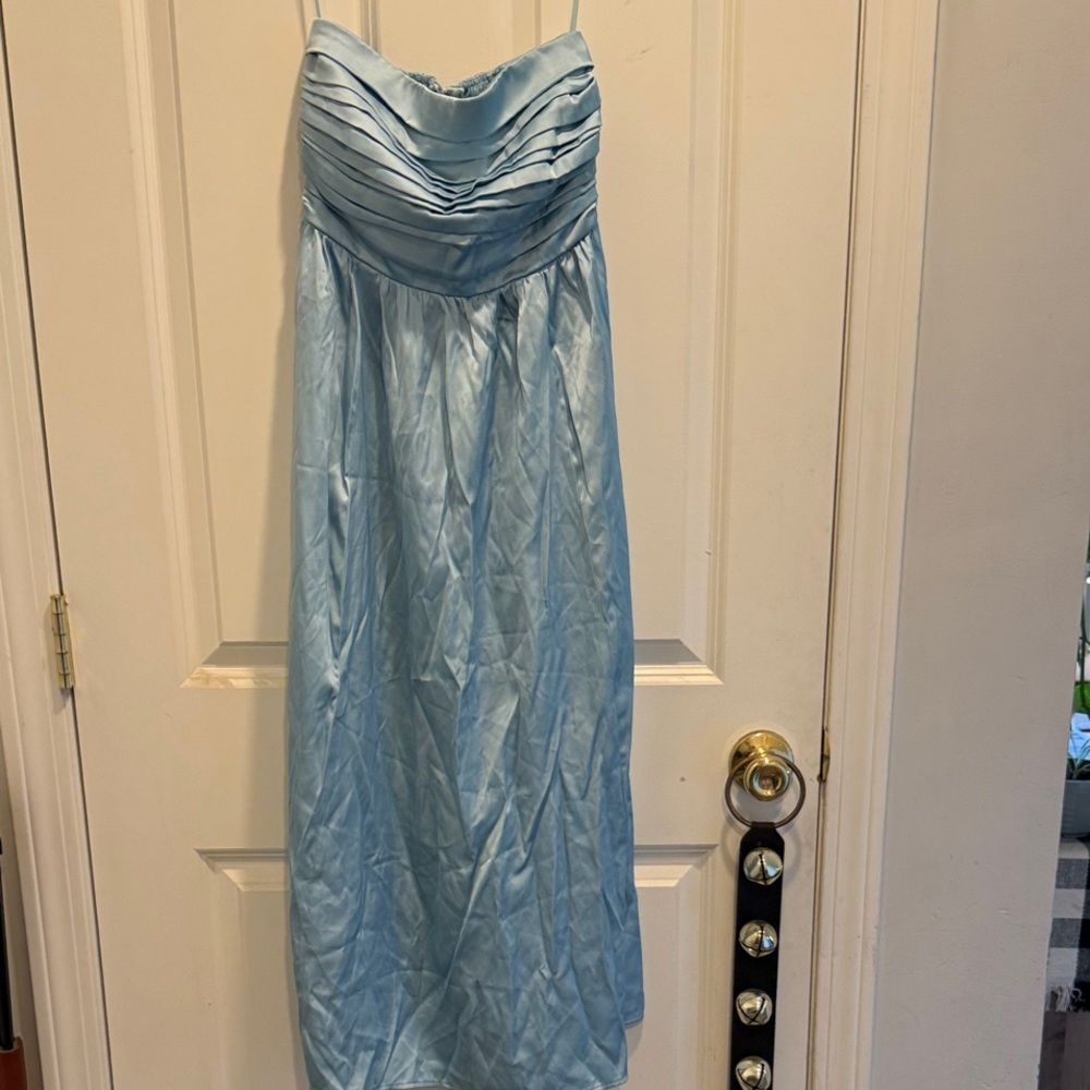 Abercrombie & Fitch Satin Blue Dress